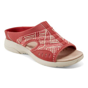 C[W[Xsbg fB[X V[Y T_ Easy Spiritraciee Women'slide Sandals Red Cream Raffia Multi N[