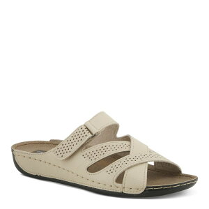 yz tNTX fB[X T_ V[Y Flexus by Spring Step Karl Women's Slide Sandals Beige