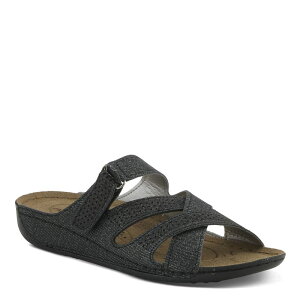 yz tNTX fB[X T_ V[Y Flexus by Spring Step Karl Women's Slide Sandals Gray