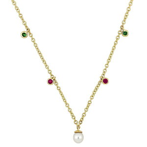yz Xe O[X fB[X lbNXE`[J[Ey_ggbv ANZT[ Stella Grace 10k Gold Freshwater Cultured Pearl & Multi-Gem Station Necklace 10k Gold
