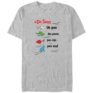 �A�j���L�����N�^�[ �����Y �g�b�v�X T�V���c �g�[�� �O���t�B�b�N Licensed Character Big & Tall Dr. Seuss Un Pez Dos Peces Pez Rojo Pez Azul Graphic Tee Athletic Heather �w�U�[