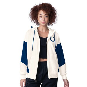 yz X^[^[ fB[X TVc gbvX Women's Starter White Indianapolis Colts Scrimmage Full-Zip Hoodie Clt White