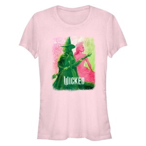 �A�j���L�����N�^�[ ���f�B�[�X �g�b�v�X T�V���c �O���t�B�b�N Licensed Character Juniors' Wicked Elphaband Glinda Profile Stronger Together Fitted Graphic Tee Light Pink �s���N