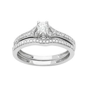 �A���u�����f�b�h ���f�B�[�X �A�N�Z�T���[ �����O Unbranded 14k White Gold 1/2 Carat.W. Diamond Engagement Ring Set White �z���C�g