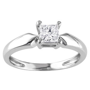 �X�e�� �O���[�X ���f�B�[�X �A�N�Z�T���[ �����O Stella Grace 14k White Gold 1/2 Carat.W. Diamond Solitaire Ring 14k White Gold �z���C�g