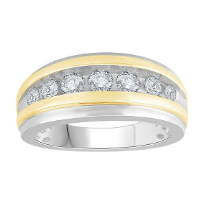 �A���u�����f�b�h �����Y �A�N�Z�T���[ �����O Unbranded Men's Two Tone 10k Gold 1 Carat.W. Diamond Wedding Band 10k Two Tone �S�[���h