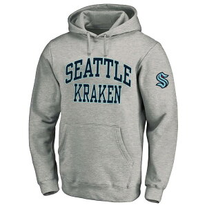 �t�@�i�e�B�N�X �����Y �g�b�v�X T�V���c �g�[�� �t���[�X �p�[�J�[ Men's Fanatics Heather Gray Seattle Kraken Big & Tall Fleece Pullover Hoodie Krk Grey �O���[
