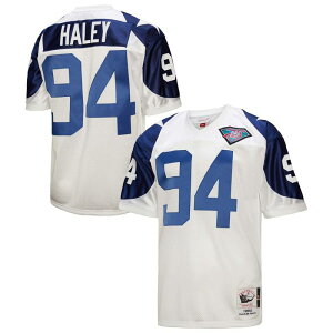 �~�b�`�F��&�l�X �����Y �g�b�v�X T�V���c �W���[�W�[ Men's Mitchell & Ness Charles Haley White Dallas Cowboys 1994 Authentic Throwback Retired Player Jersey Cowhite �z���C�g