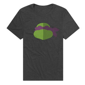 �A�j���L�����N�^�[ �����Y �g�b�v�X T�V���c �O���t�B�b�N Licensed Character Men's Teenage Mutant Ninja Turtles Donnie Face Graphic Tee Charcoal �`���R�[��