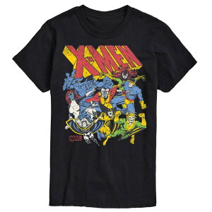 yz }[x Y TVc gbvX Big & Tall Marvel X-Men Group Retro Graphic Tee Black
