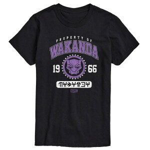 �}�[�x�� �����Y �g�b�v�X T�V���c �g�[�� �O���t�B�b�N Big & Tall Marvel Black Panther Property Of Wakanda Graphic Tee Black �u���b�N