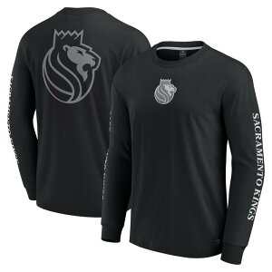 �t�@�i�e�B�N�X �����Y �g�b�v�X T�V���c Men's Fanatics Black Sacramento Kings Elementstrive Long Sleeve T-Shirt Kng Black �u���b�N