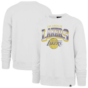 �t�H�[�e�B�Z�u���u�����h �����Y �g�b�v�X T�V���c �X�E�F�b�g�[�� 47 Brand Men's '47 Cream Los Angeles Lakers Big & Tall Spotlight Headline Pullover Sweatshirt Lak Beige �x�[�W��