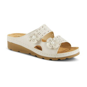 yz tNTX fB[X T_ V[Y Flexus by Spring Step Pamola Women's Slide Sandals Beige