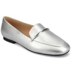 yz W[j[ fB[X Xb|E[t@[ V[Y Journee Wrenn Tru Comfort Foam Women's Loafer Flats Silver