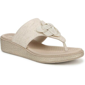 ���C�t�X�g���C�h ���f�B�[�X �V���[�Y �T���_�� LifeStride Bloom Women's Wedge Thong Sandals Cream �N���[��