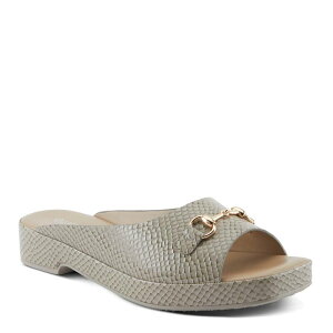 �p�g���V�A ���f�B�[�X �V���[�Y �T���_�� Patrizia Women's Kynara Slide Sandals Taupe Python �g�[�v