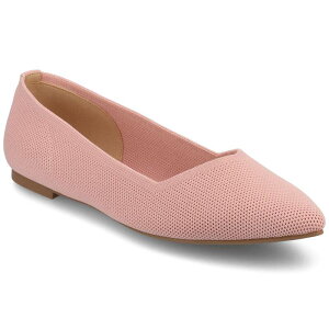 W[j[ fB[X V[Y T_ jbg Journee Minnah Knit Slip-On Pointed-Toe Women's Dress Flats Pink sN