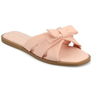 yz W[j[ fB[X T_ V[Y Journee Prylin Slip-On Bow Women's Flat Sandals Pink