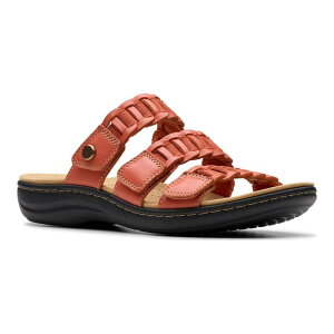 yz N[NX fB[X T_ V[Y Clarks Laurieann Hope Women's Leather Slide Sandals Dusty Rose Leather