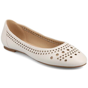 �W���[�j�[ ���f�B�[�X �V���[�Y �T���_�� �J�b�g�A�E�g Journee Kamrah Women's Cut Out Round Toe Dress Flats Bone