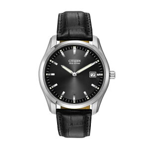 yz V`Y Y rv ANZT[ Citizen Eco-Drive Men's Leather Watch - AU1040-08E Black