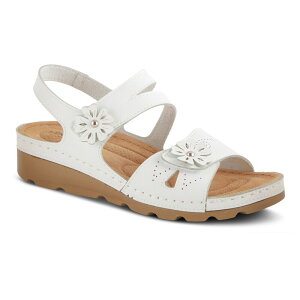 yz tNTX fB[X T_ V[Y Flexus by Spring Step Poncia Women's Slingback Sandals White