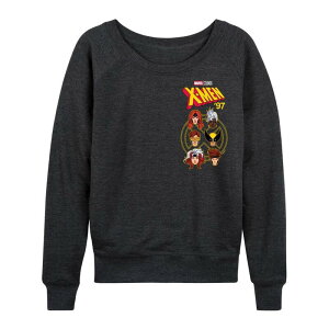 yz }[x fB[X TVc gbvX Women's Marvel X-Men '97 French Terry Long Sleeve Tee Heather Charcoal