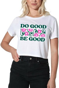 �A���u�����f�b�h ���f�B�[�X �g�b�v�X T�V���c Unbranded Women'suburban Riot Do Good Be Good Crop Tee White �z���C�g