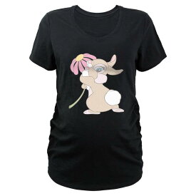 【送料無料】 ディズニー レディース Tシャツ トップス Disney's Bambi Flirty Bunny Maternity Graphic Tee Black