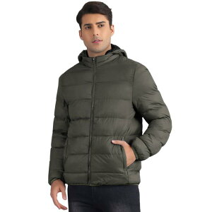 yz Lars Amadeus Y WPbgEu] AE^[ Outdoor Coat for Men's Winter Puffer Down Packable Full-Zip Padding Detachable Padded Hood Jacket Green