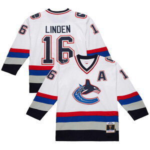 【送料無料】 ミッチェル&ネス メンズ Tシャツ トップス Men's Trevor Linden White Vancouver Canucks 2003-04 Power Play Jersey Cnk White