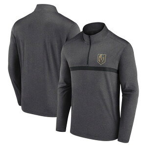 �A���u�����f�b�h �����Y �g�b�v�X T�V���c Unbranded Men's Black Vegas Golden Knights Head-to-Head Raglan Quarter-Zip Top Lvk Charco �u���b�N