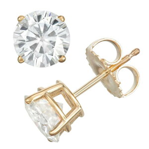 �A���u�����f�b�h ���f�B�[�X �A�N�Z�T���[ �s�A�X�E�C�������O Unbranded 14k Gold 2 Carat.W. Lab-Created Moissanite Solitaire Stud Earrings Yellow �C�G���[