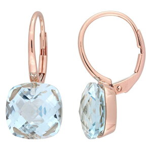 Xe O[X fB[X ANZT[ sAXECO Stella Grace 14k Rose Gold Sky Blue Topaz Leverback Earrings 14k Rose Gold S[h