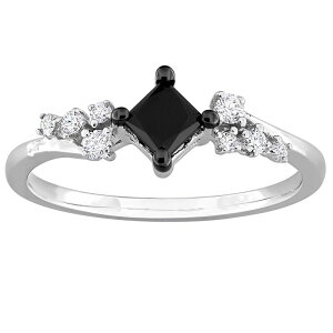 Xe O[X fB[X ANZT[ O Be[W Stella Grace 14k White Gold 3/4 Carat.W. Black & White Diamond Vintage Ring 14k White Gold zCg