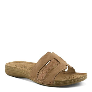 yz tNTX fB[X T_ V[Y Flexus by Spring Step Tethys Women's Slides Sandals Tan