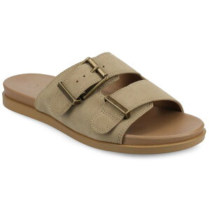 W[j[ fB[X V[Y T_ Journee Collection Cosette Women's Double Strap Buckle Slip-On Flat Sandals Taupe g[v