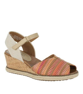 �x�A�g���b�v�X ���f�B�[�X �V���[�Y �T���_�� Baretraps Odetta Women's Espadrille Wedge Sandals Coral Multi �R�[����