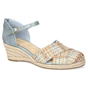 �C�[�W�[�X�g���[�g ���f�B�[�X �V���[�Y �T���_�� Easy Street Comfort Espadrille Women's Wedge Sandals Pastel Multi Woven �}���`�J���[
