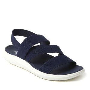 �f�B�A�t�H�[���Y ���f�B�[�X �V���[�Y �T���_�� Dearfoams Emilia Women's Gore Slide Sandals Navy �l�C�r�[