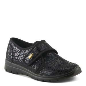 yz tNTX fB[X T_ V[Y Flexus Amay Women's Slip-On Casual Shoes Black Croco