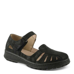 tNTX fB[X V[Y T_ Xj[J[ Flexus by Spring Step Flexus Otero Women's Mary Jane Sneakers Black ubN