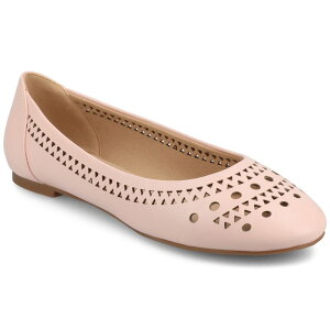 �W���[�j�[ ���f�B�[�X �V���[�Y �T���_�� �J�b�g�A�E�g Journee Kamrah Women's Cut Out Round Toe Dress Flats Pink �s���N
