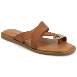 �W���[�j�[ ���f�B�[�X �V���[�Y �T���_�� Journee Women's Prizzie Multi Strap Toe Ring Flat Sandals Champagne �V�����p��