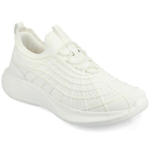 W[j[ fB[X V[Y Xj[J[ Journee Dasha Women's Casual Slip-On Sneakers White zCg
