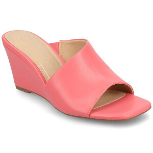 �W���[�j�[ ���f�B�[�X �V���[�Y �T���_�� Journee Clementine D'Orsay Women's Wedge Sandals Coral �R�[����