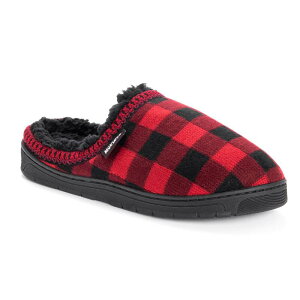 NNX Y V[Y T_ MUK LUKS Men's Gabriel Clog Slippers Red Black ubN