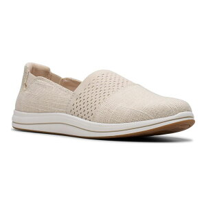 yz N[NX fB[X T_ V[Y Clarks Cloudstepper Breeze Vibe Women's Slip-On Shoes Natural