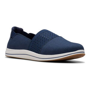 yz N[NX fB[X T_ V[Y Clarks Cloudstepper Breeze Vibe Women's Slip-On Shoes Navy